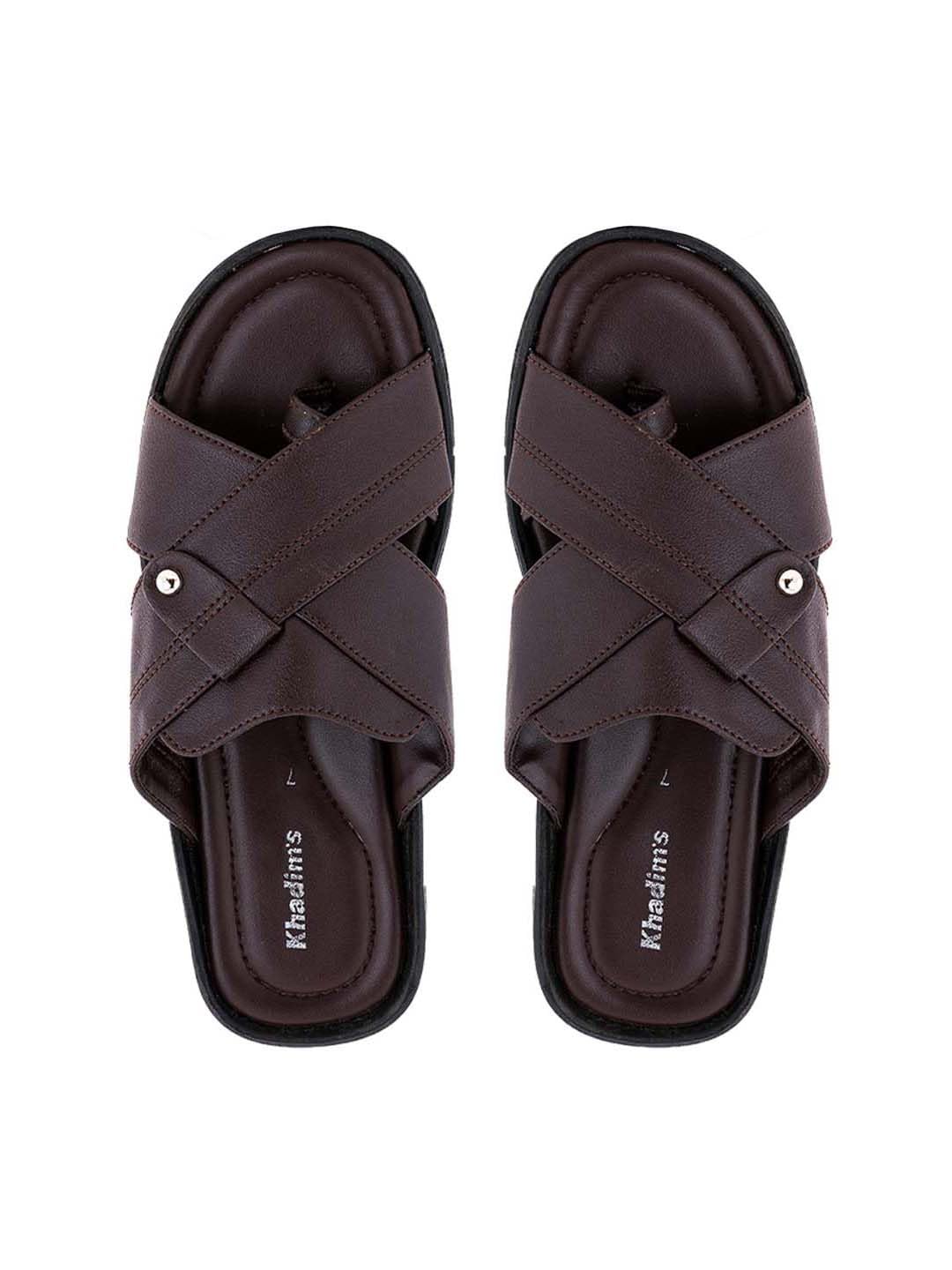 Khadims Brown Casual Slip On Sandal for Men (1147584) (B0893JXNJ8) Amazon Price History, Amazon Price Tracker