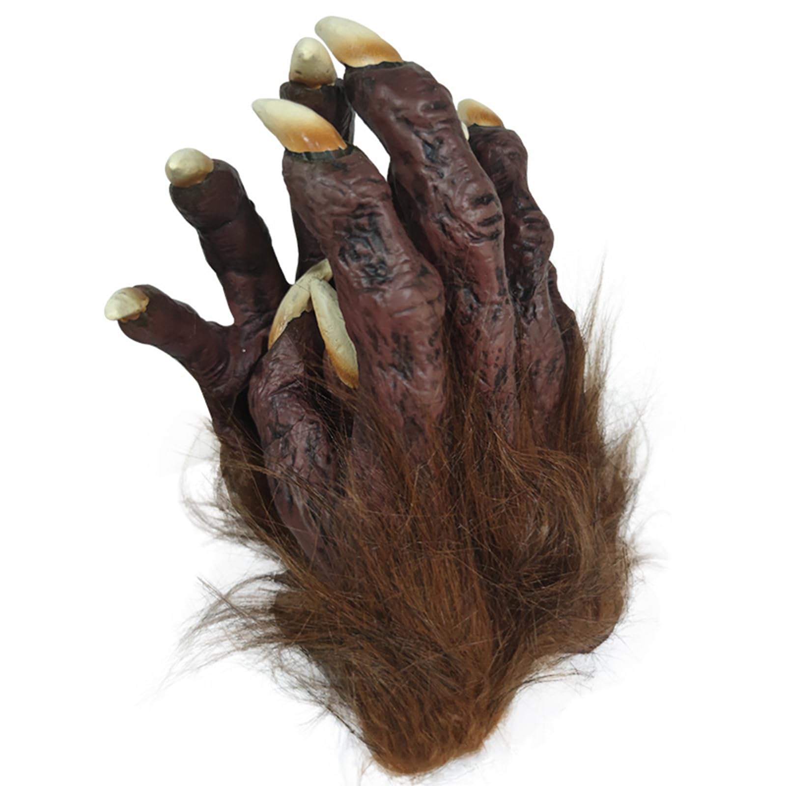 XGOPTS Wolf Gloves Halloween Werewolf Monster Bloody Beast Paw Gloves Claw Hand Wear Hairy Furry Cosplay Party Costume For Theatre Stage Monster Easter