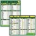 Keto Diet and Air Fryer Cooking Times Magnetic Cheat Sheet Combination Bundle - Extra Large Easy to Read 11” x 8.5” Kitchen Accessories – Quick Reference Guide Magnets for Ketogenic and Airfry Foods