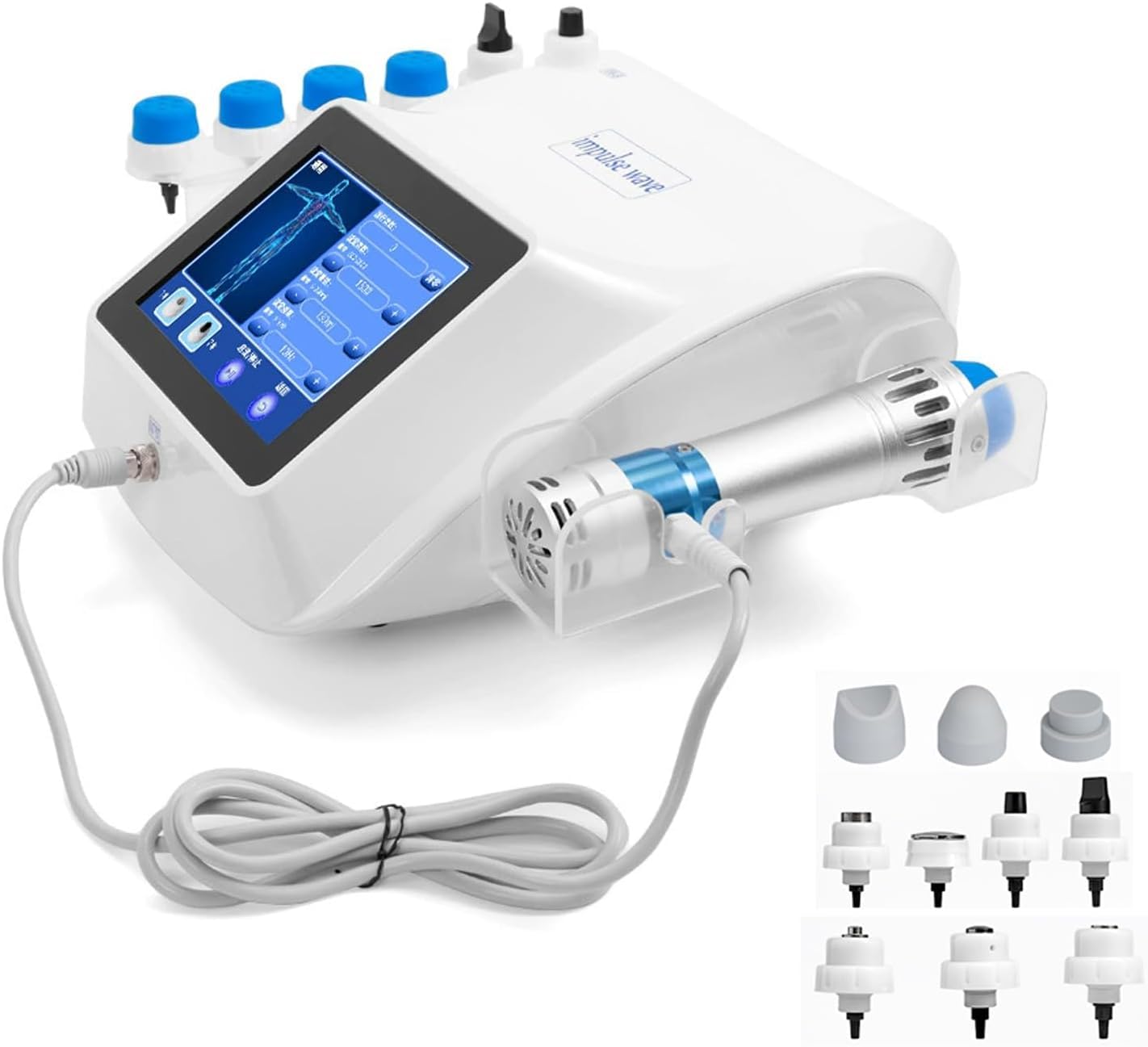 Dispositivo per Terapia A Onde Durto, Apparecchio Professionale per Terapia A Onde Durto, Massaggiatore Elettromagnetico A Onde Durto Eswt, per Il Sollievo dal Dolore, Il Miglioramento del