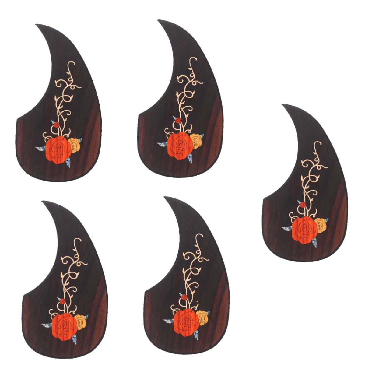 TOYANDONA 5 Uds Golpeador De Guitarra Guitarra Acústica Pegatinas Pastillas De Guitarra Rosa Pegatinas Golpeador Material Púas De Guitarra Eléctrica Accesorio De Guitarra Folk Piezas De
