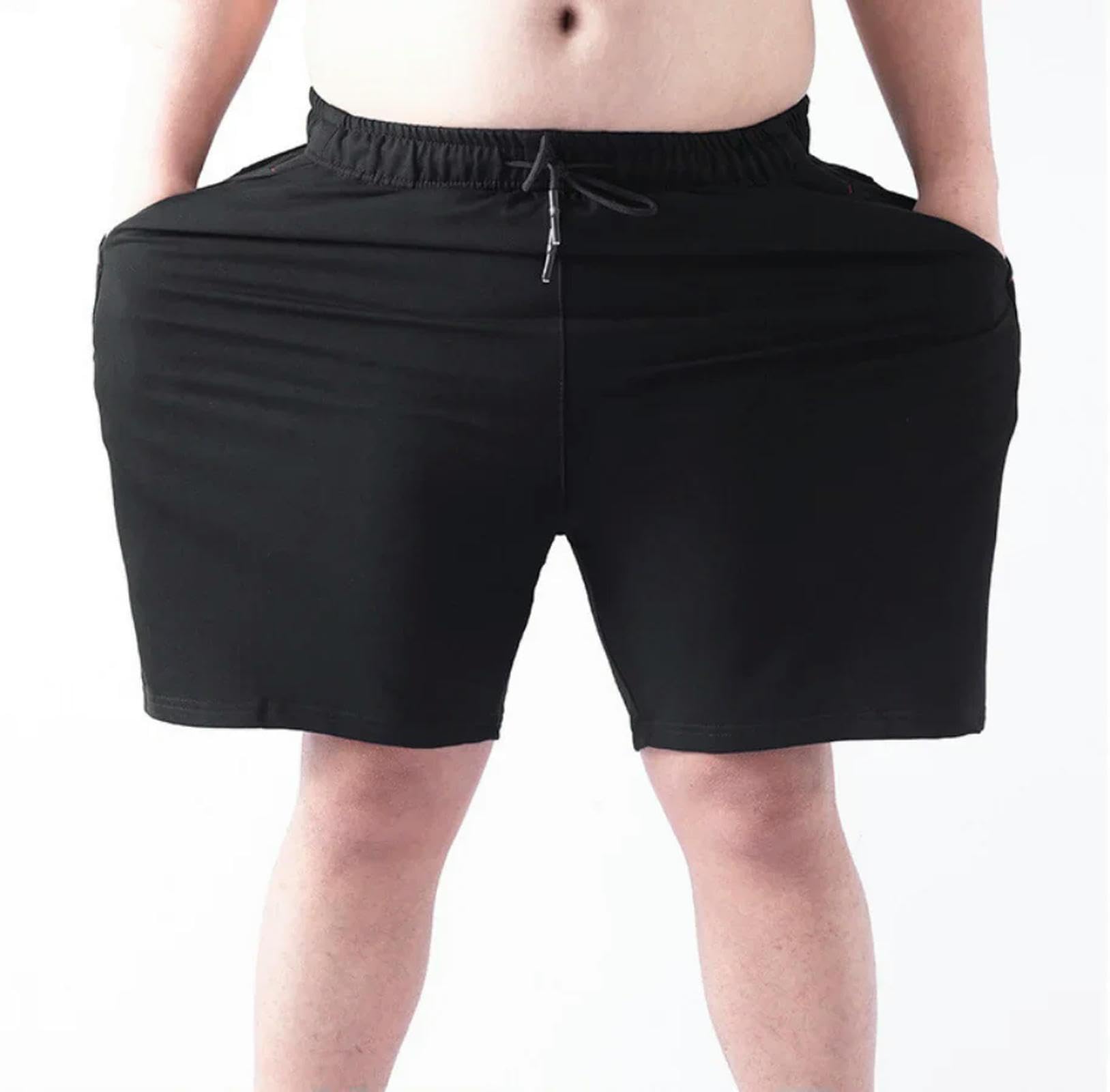 Kurze Hosen Herren Sommer Casual Shorts Für Dicke Männer Atmungsaktive Weiche Sportshorts Männlich Übergroße Strandshorts Streetwear Short Hosen 9XL