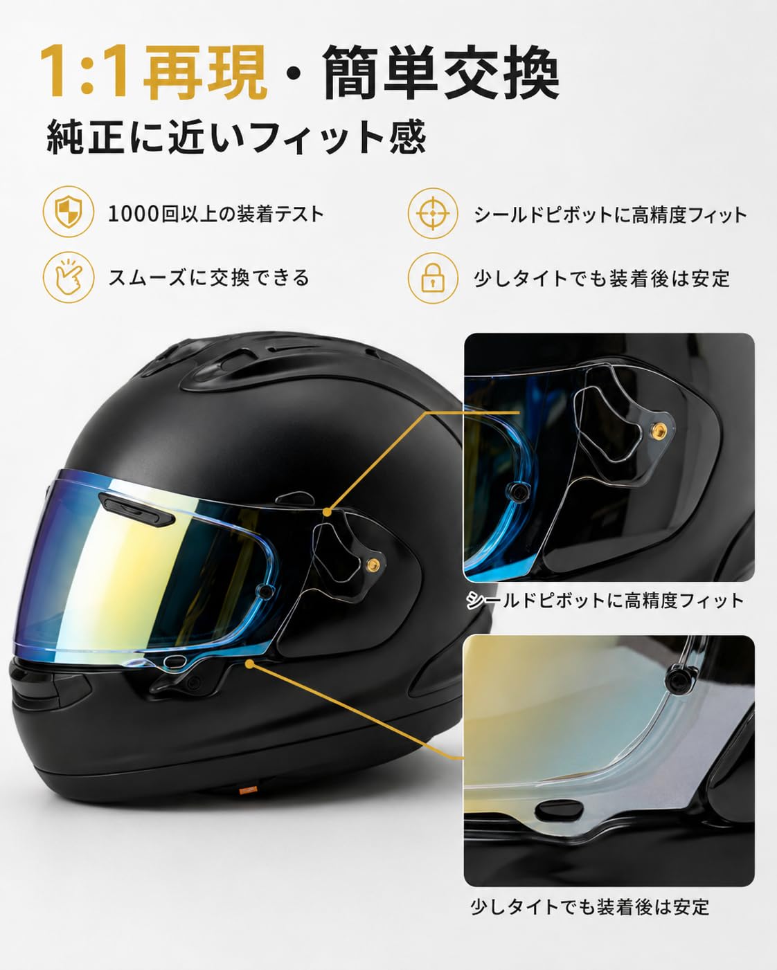 Amazon | ヘルメットシールド RX-7X/RX-7V/VAS-V/REO/XD対応 1枚