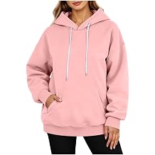 Women's Hoodies Sweatshirts Soft Casual Long Sleeve Solid Pullover Tops Loose Fall Oversized Clothes