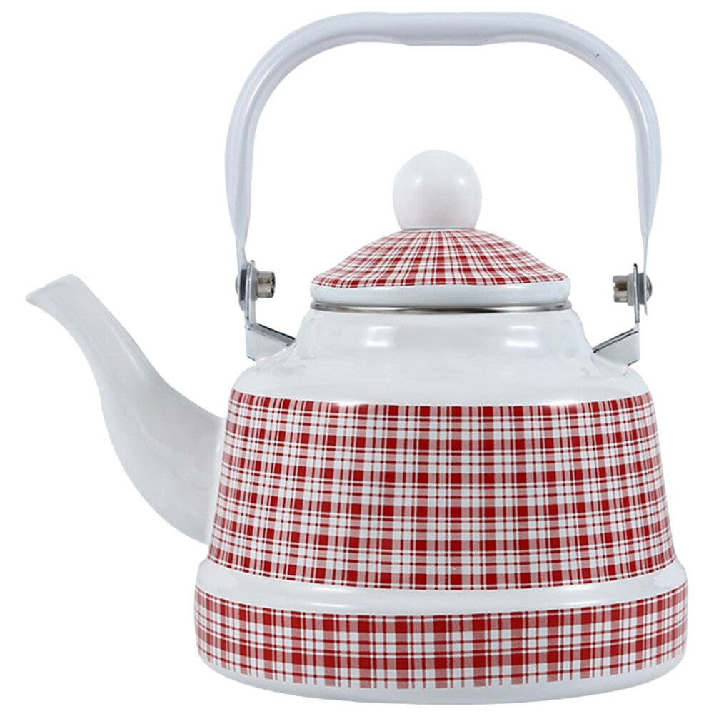 Bouilloire en émail LeGDOr rétro pour le thé et le café sur cuisinière