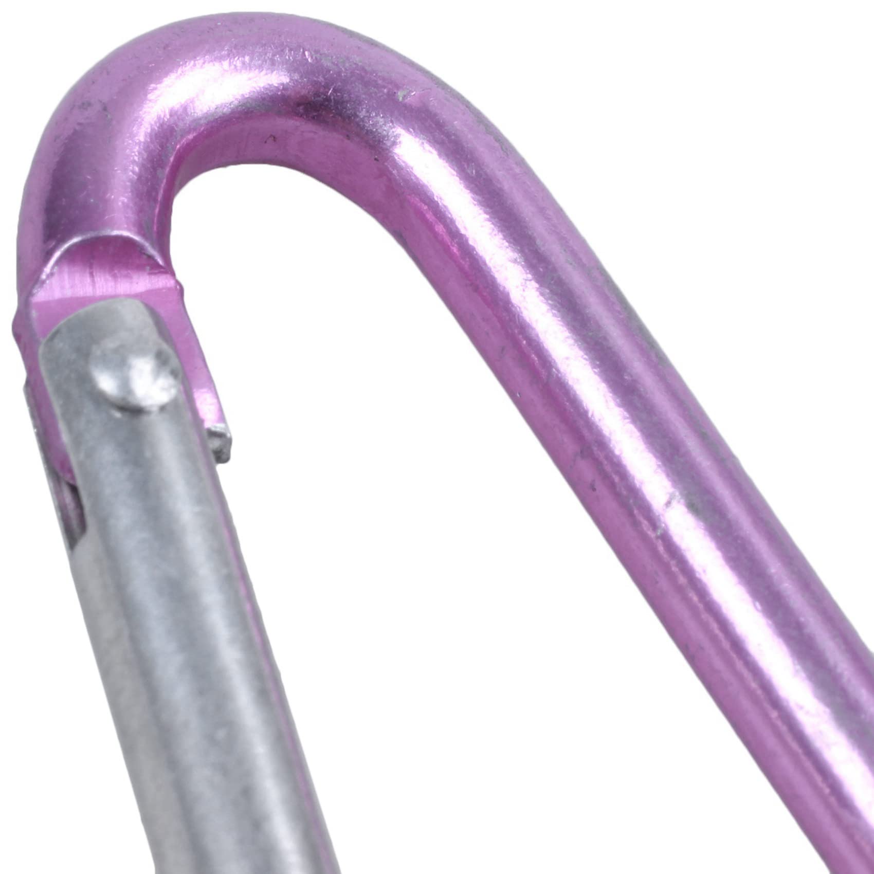 Gros mousqueton acier doré rose, | Au Fil du Temps