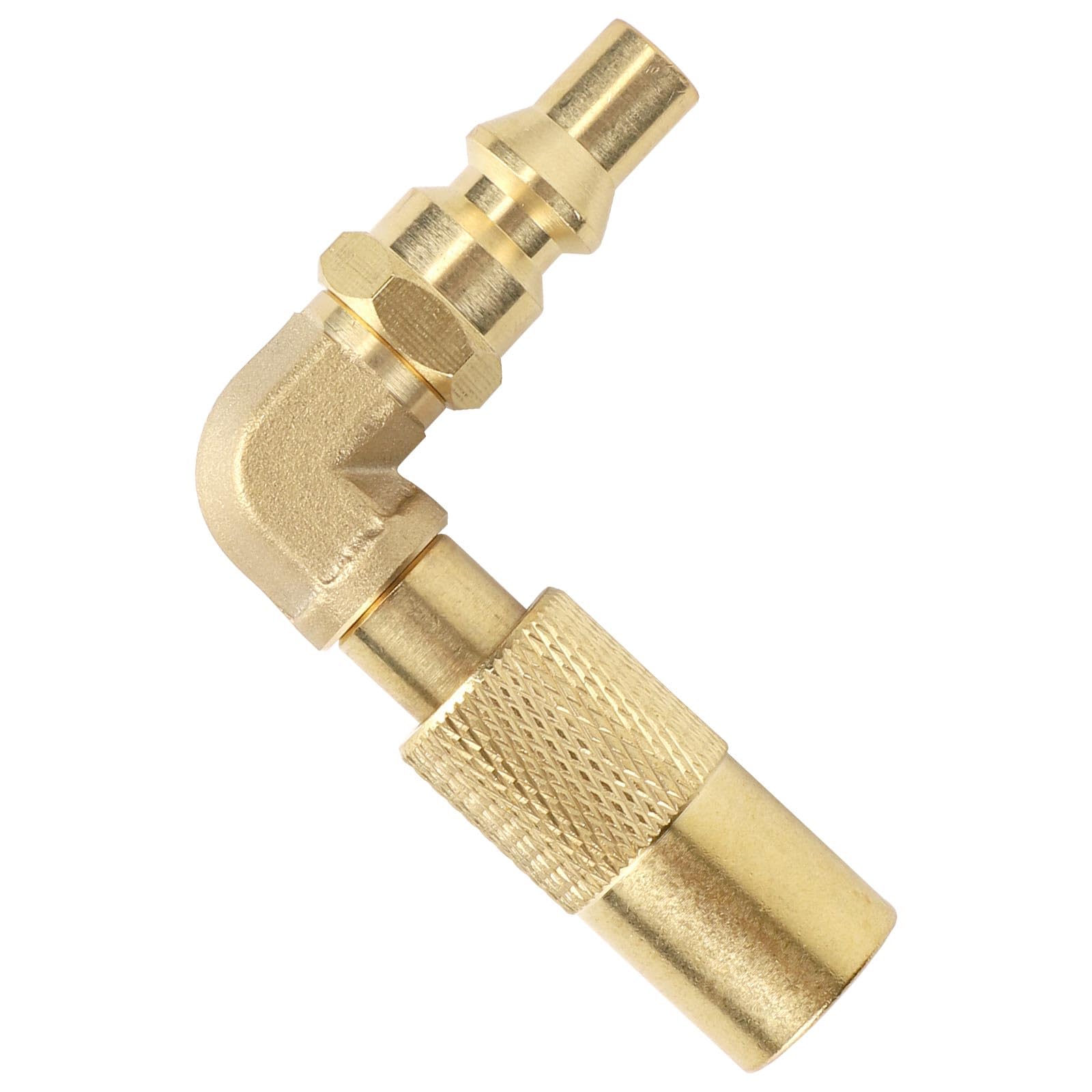 1/4" Adapter Szybkiego Łączenia RV, Adapter Kolankowy Propanowy do Blackstone Grilli Kempingowych 17" i 22" na Propan