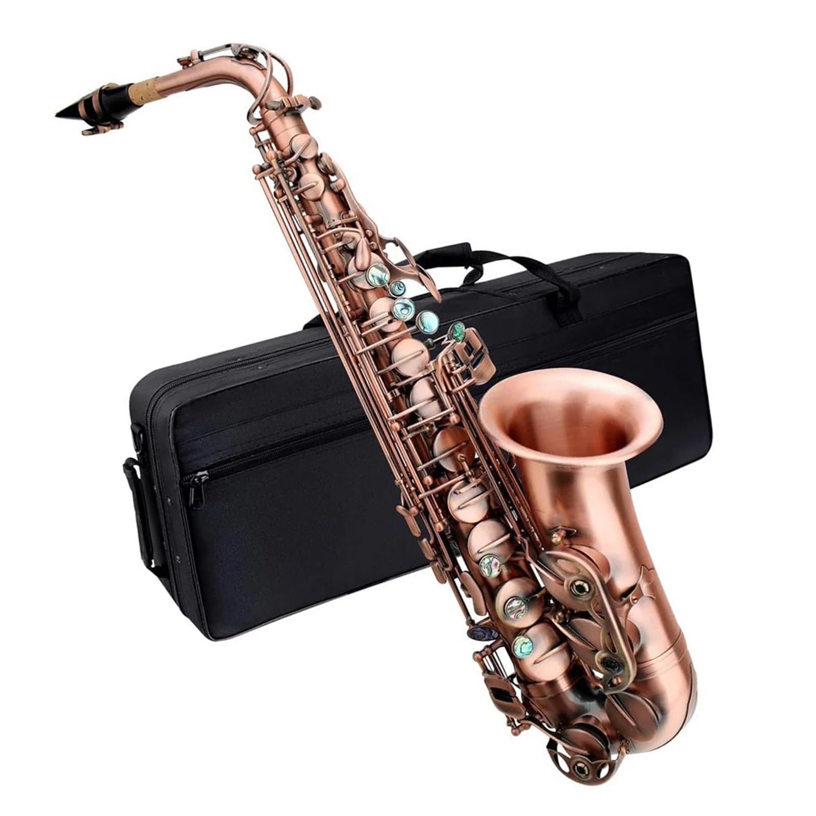 Zestaw saksofonu altowego Antique Key Profesjonalny instrument dęty blaszany w tonacji Es dur dla początkujących dorosłych Saksofon