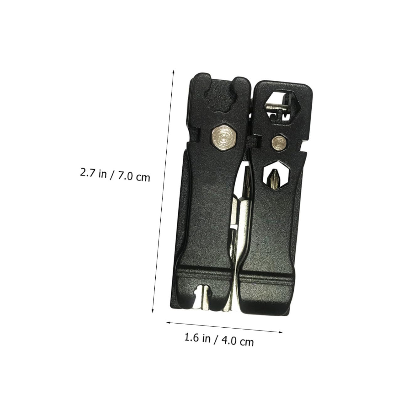 POPETPOP 2pezzi Multi-function Bike Repair Tool Attrezzo Meccanico Portatile Per Bici Strumento Per Riparazioni e Manutenzione Design Compatto Carbonio Per Bici Computer e Elettrodomestici