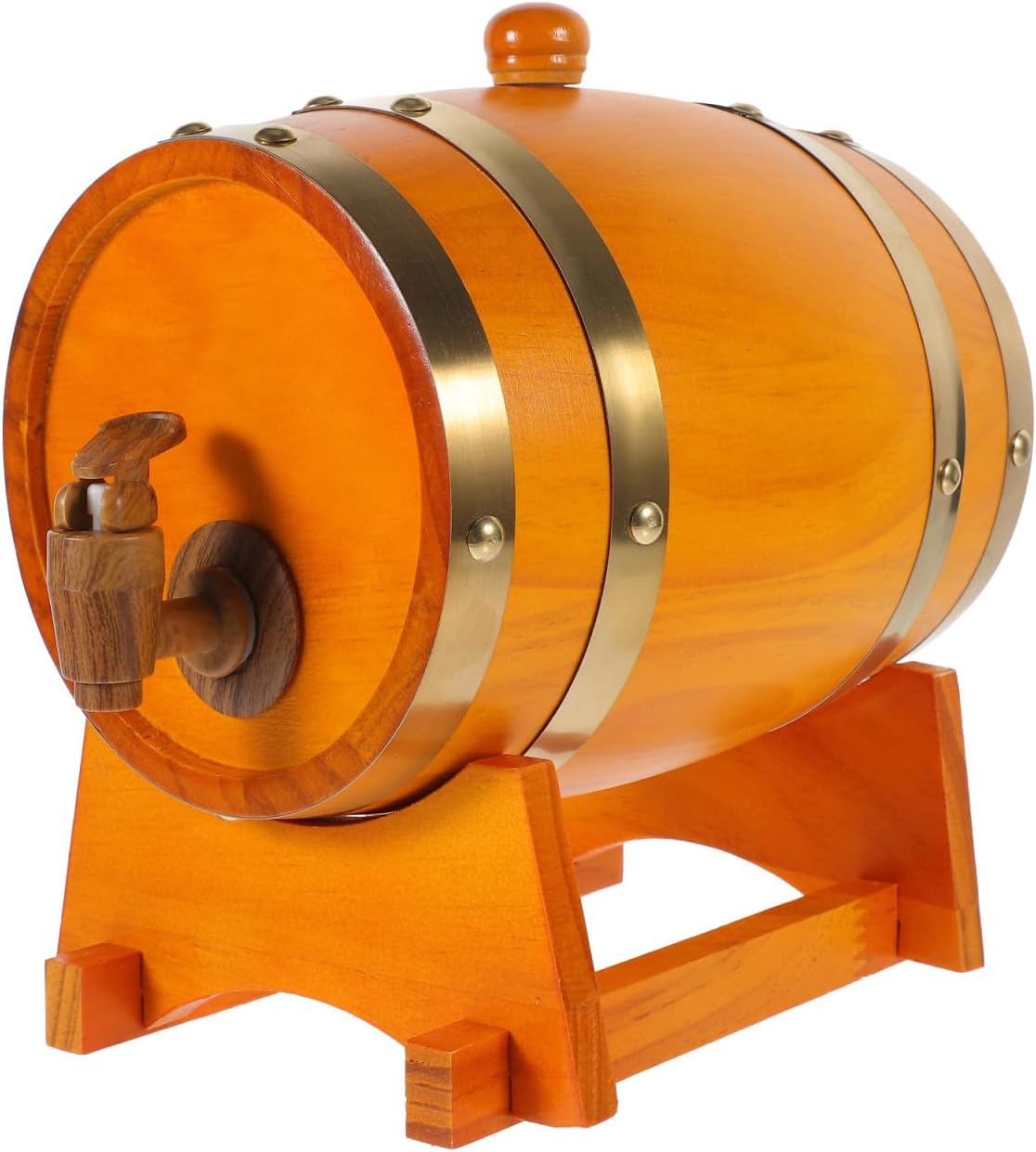 1set Wooden Aging for Wine Beer and Spirits Versatile Oak Storage Container Faucet for Home Use for Red Wine Whiskey and Liquor Enthusiasts