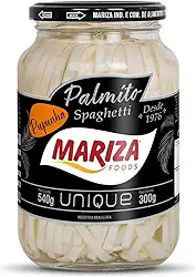 Palmito Pupunha Spaghetti Mariza Unique 300g