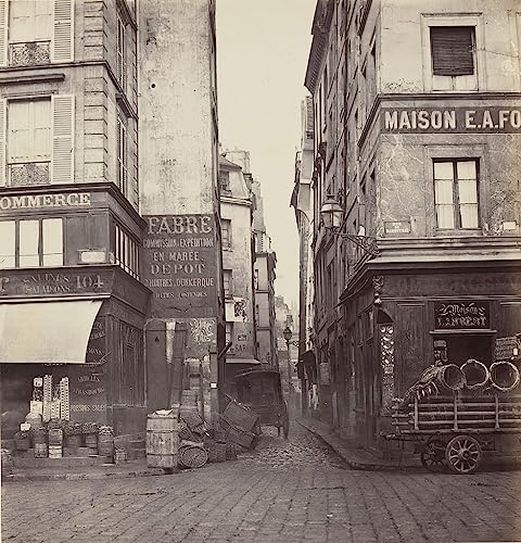Peinture moderne Rue Mondetour Charles Marville en impression sur toile haut de gamme