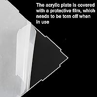 Vista 7 de uxcell Caja de exhibición transparente de acrílico, protección a prueba de polvo, escaparate, cubo, coleccionables, caja de exhibición 7.9x3.9x3.9