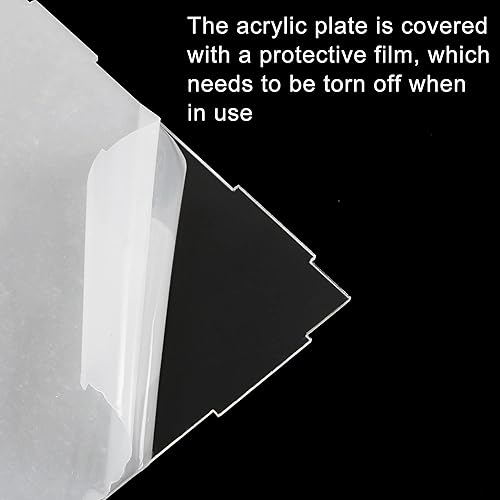 Miniatura 7 de uxcell Caja de exhibición transparente de acrílico, protección a prueba de polvo, escaparate, cubo, coleccionables, caja de exhibición 7.9x3.9x3.9