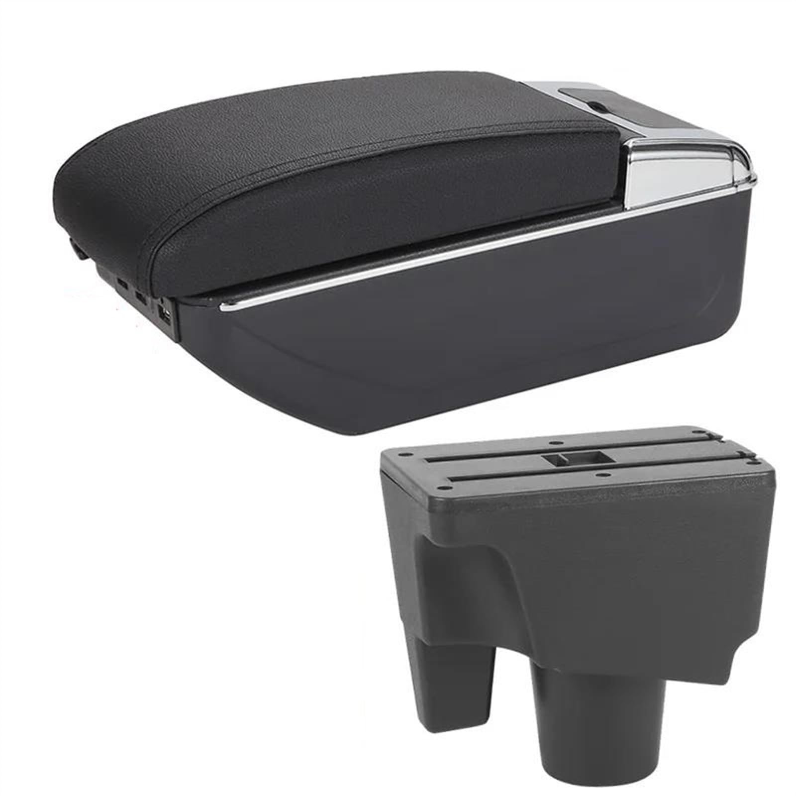 Ysdsls A2 Black Line 7Usb Car Armrest Box Storage Dedicated Retrofit Parts Interior Accessories For Prius C For Aqua