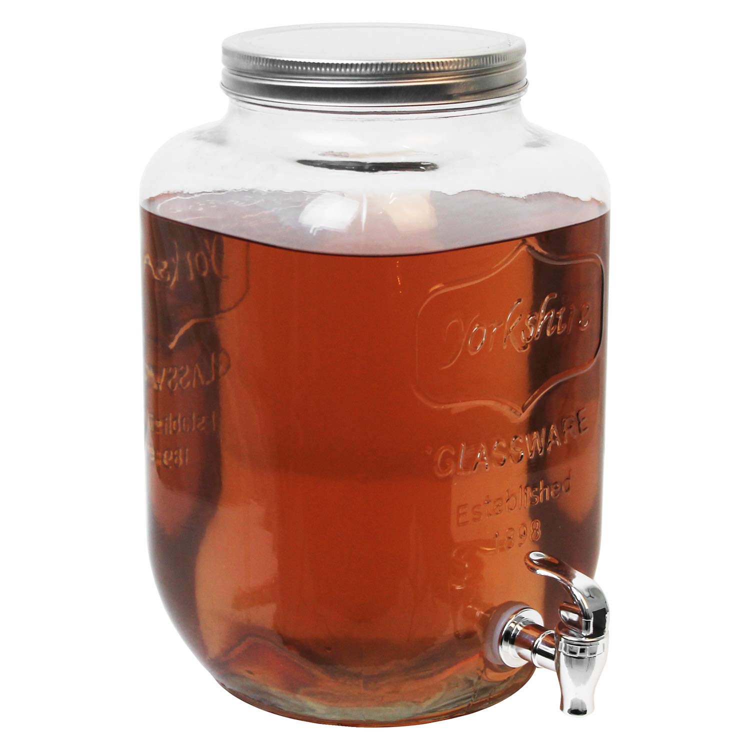 Schou CM874088 Dispensador Bebida con Grifo de 8 l, 19x19x32 cm, Transparente