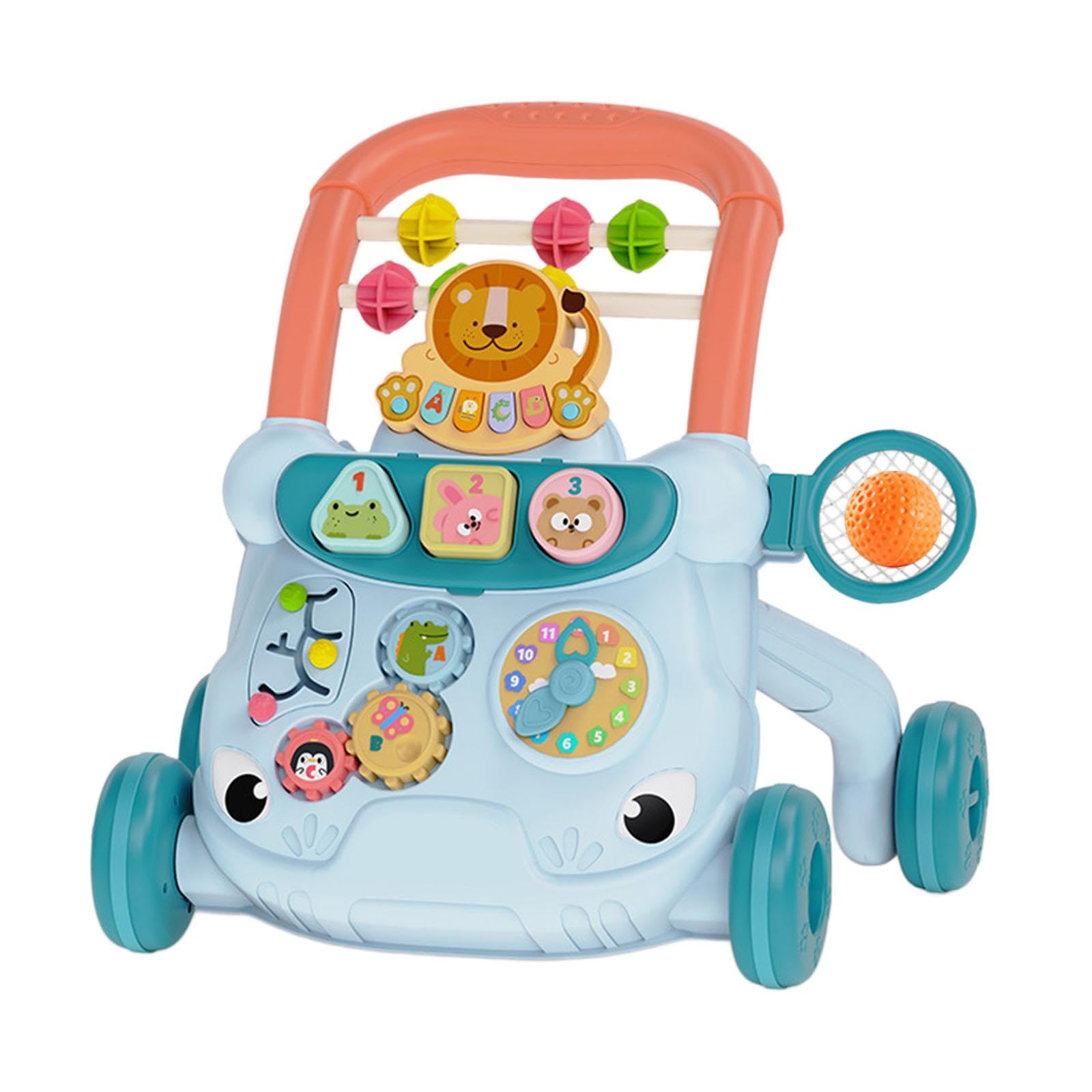 Sharplace Girello per Neonati con Musica, Centro attività per La Prima Infanzia, Giocattolo per Camminare per Bambini E Bambine, Blu