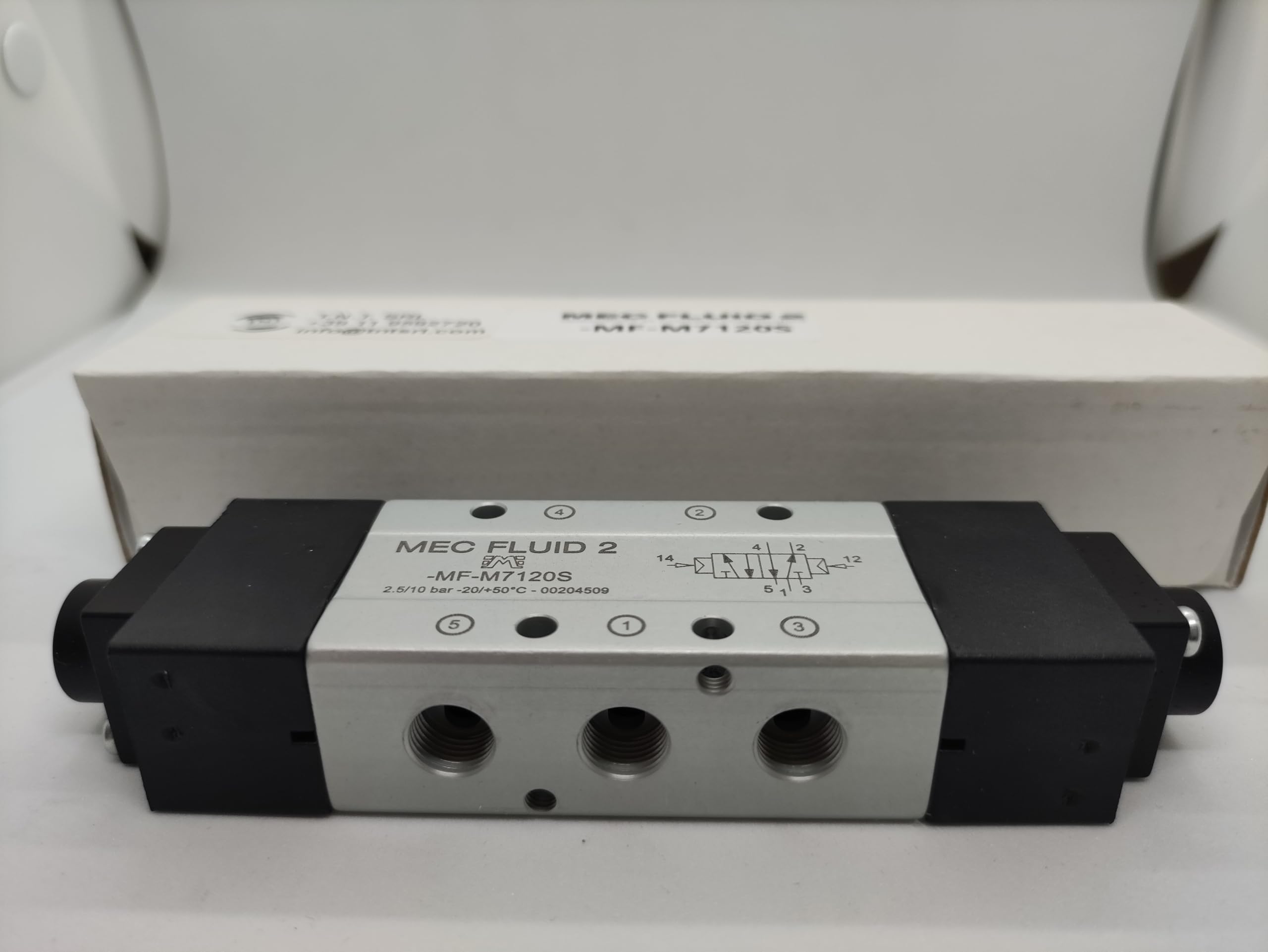 MF-M7120S MEC FLUID 2 Reifenventil 5/2 G1/8 Zoll BISTABILE VERSTÄRKTE ERSATZ UNIVER AC-7120