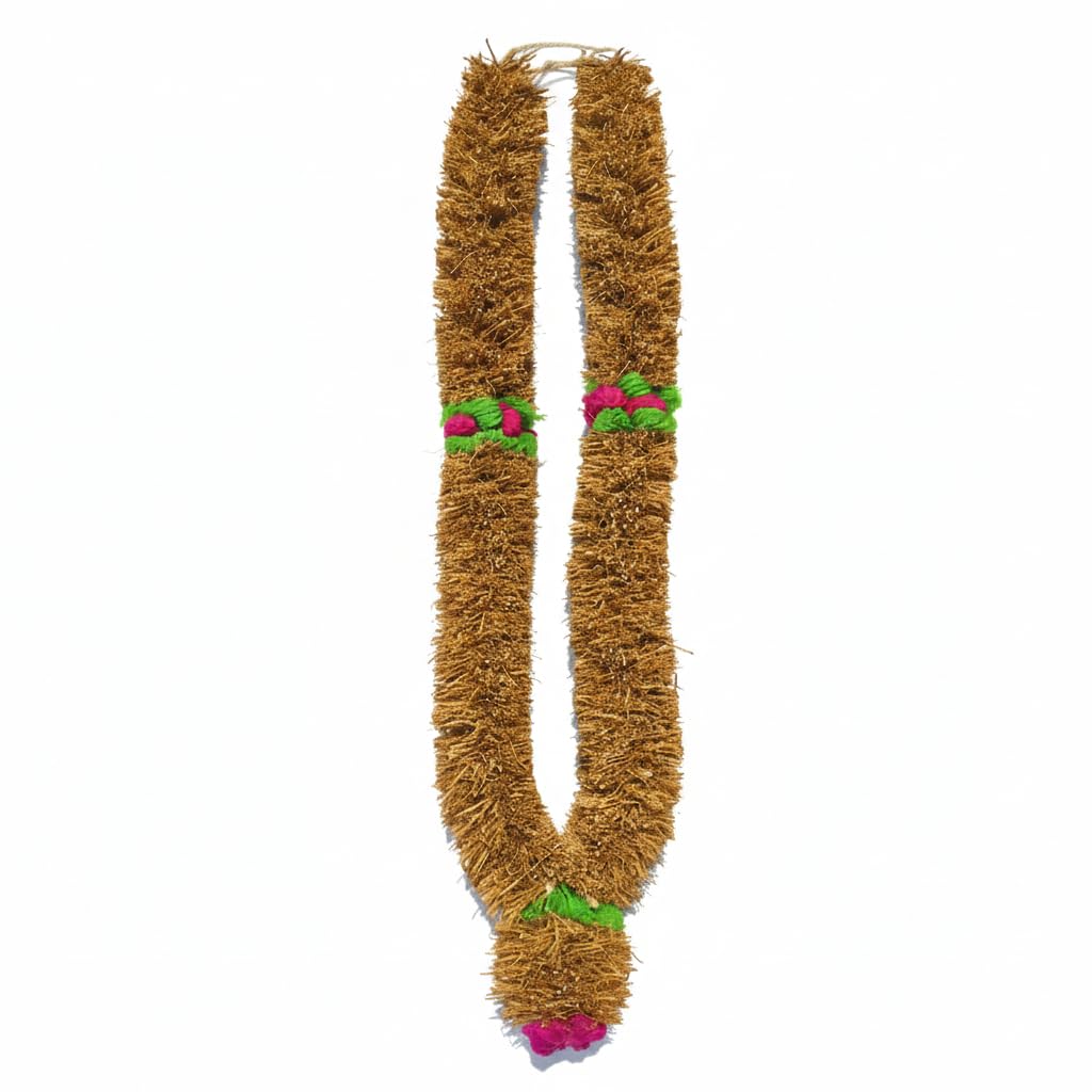 Vetiver Malai |1.5 Feet Size | Vetiver Garland | (Khus Root) Garland| Vetiver Root | வெட்டிவர் மாலை/Lavancha Root | Bright Attractive Malai for Pooja Room God Statue, Pooja Room Decoration-image-36