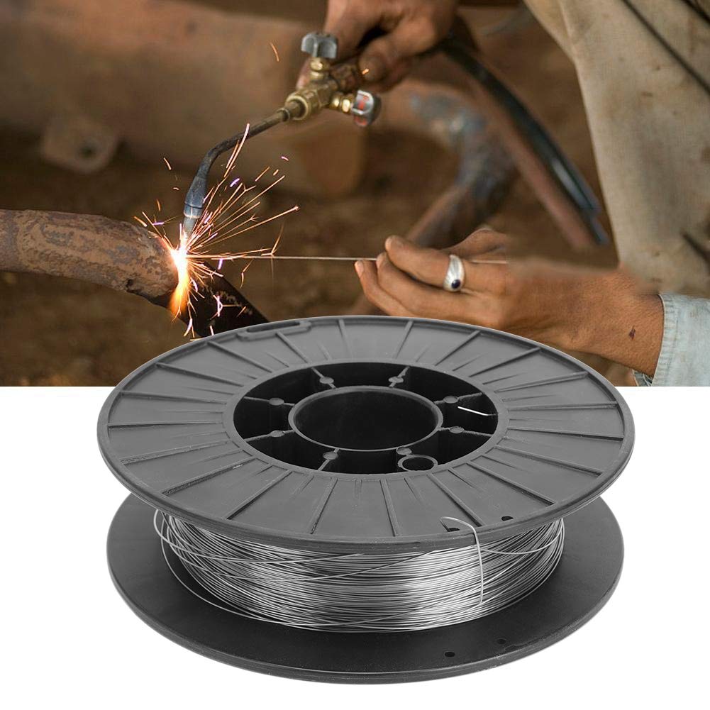 Cocoarm Alambre de Soldadura E71T GS Alambre de Soldadura 0,8 Mm 2 Kg Sin Gas Núcleo de Fundente Autoprotegido para en Todas las Posiciones Reparación en el Hogar Uso Agrícola Alta Eficiencia Menos