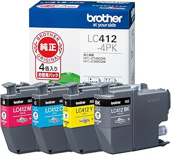 Amazon.co.jp: Brother Industry Ink Cartridge 4 Color Pack