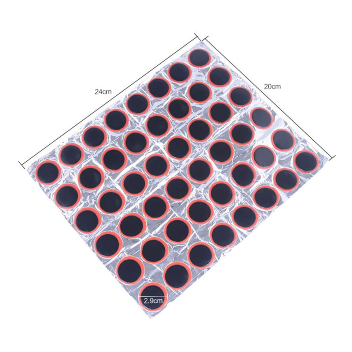 POPETPOP 48Pcs Patch Kit for Motorbike Bicycle Car Self Adhesive Rubber Puncture Repair Tools Lightweight Easy to Carry Essential for Tire Repairs