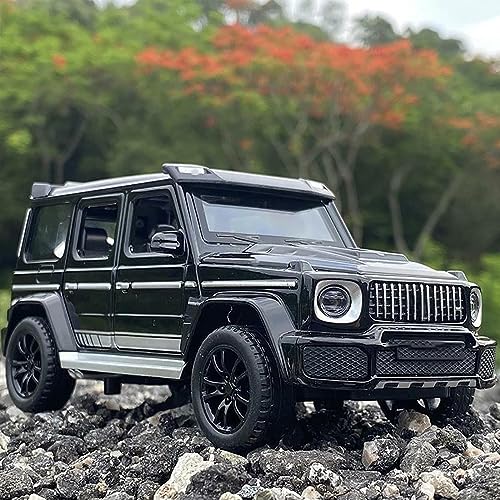 Image of 1:32 Scale G Wagon Toy Car for Kids Die Cast Model Metal Toy Cars with Light Sound Pull Back Openable Door