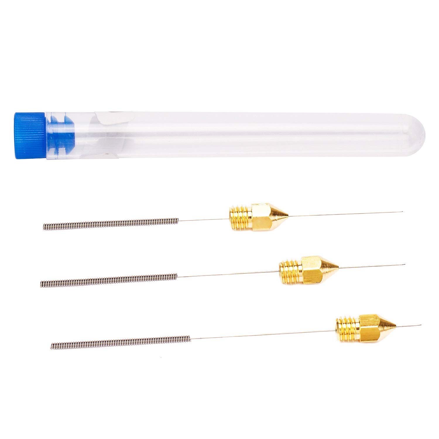 Mk8 messing roestvrijstalen mondstuk, printkopextruder, met schoonmaakgereedschapsset, 3D-printer DIY-accessoires, 52-delige set