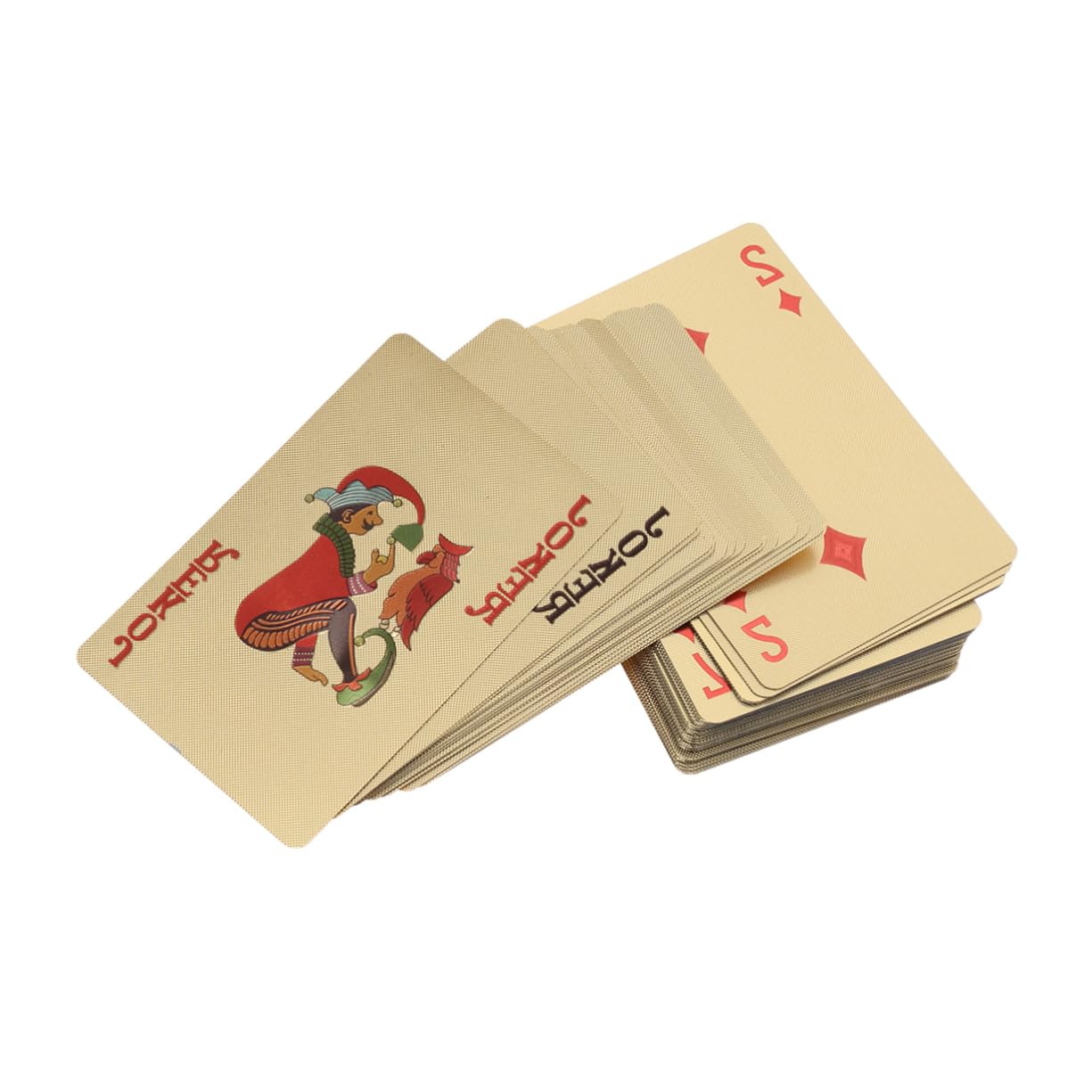 BESTonZON 3pezzi Carte Da Gioco Con Finitura Oro Per Giochi Da Tavolo Per Famiglie e Collezionisti Resistente e Lavabile Esperienza Di Gioco Di