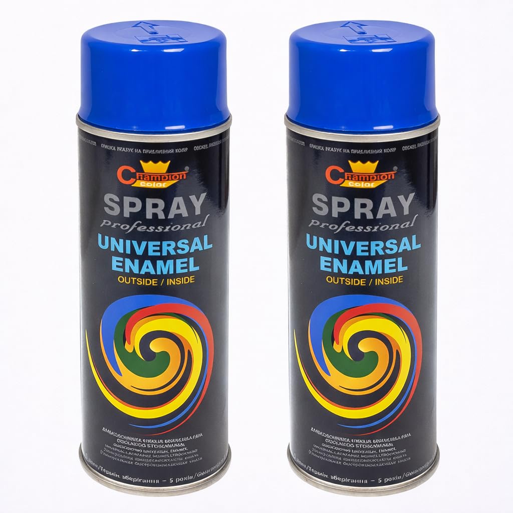 SolaDirect 2 X 400 Ml Gentian Blue (Ral 5010) Universal Gloss Enamel PaintFast Drying High ShineInterior & Exterior from B&Q