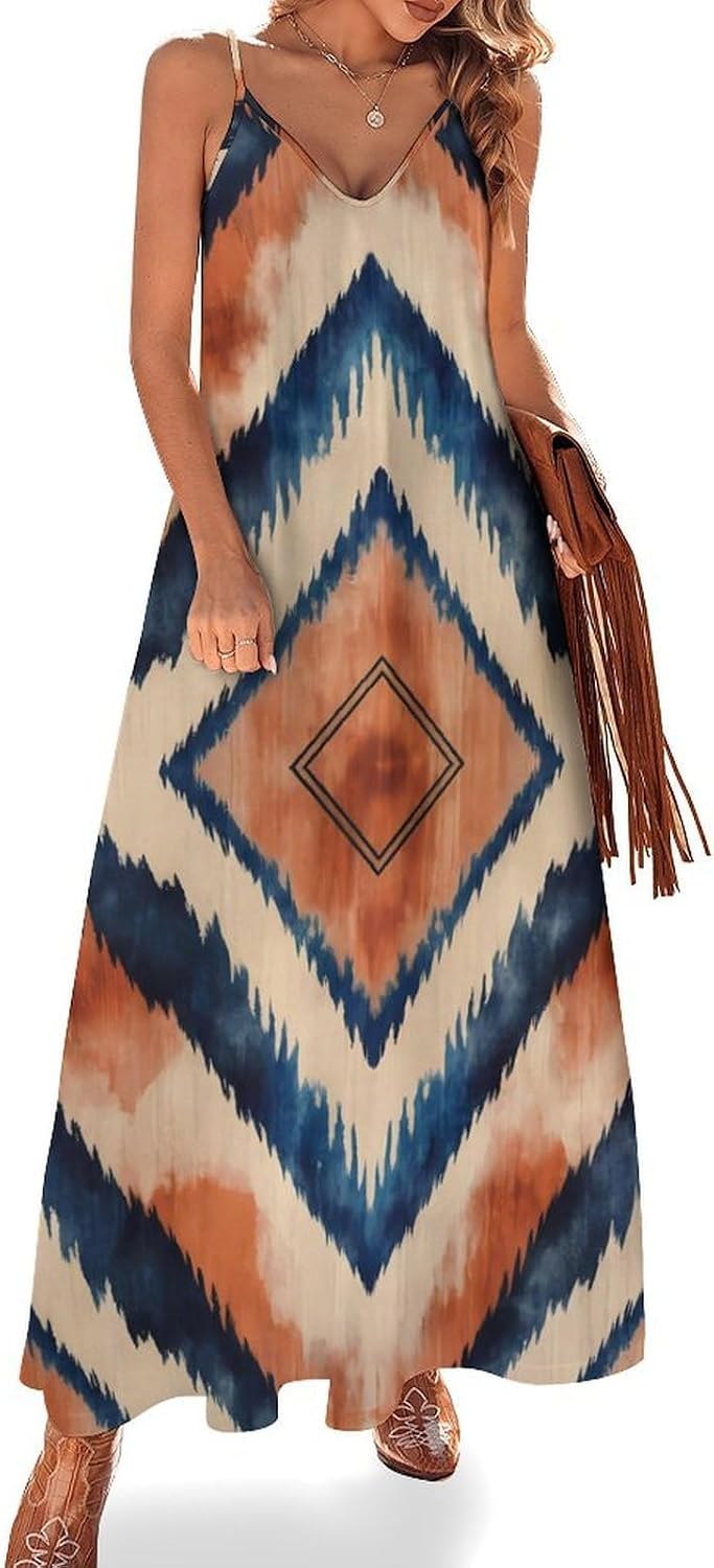 Women's Maxi Dress Spaghetti Strap Sleeveless Long Dress