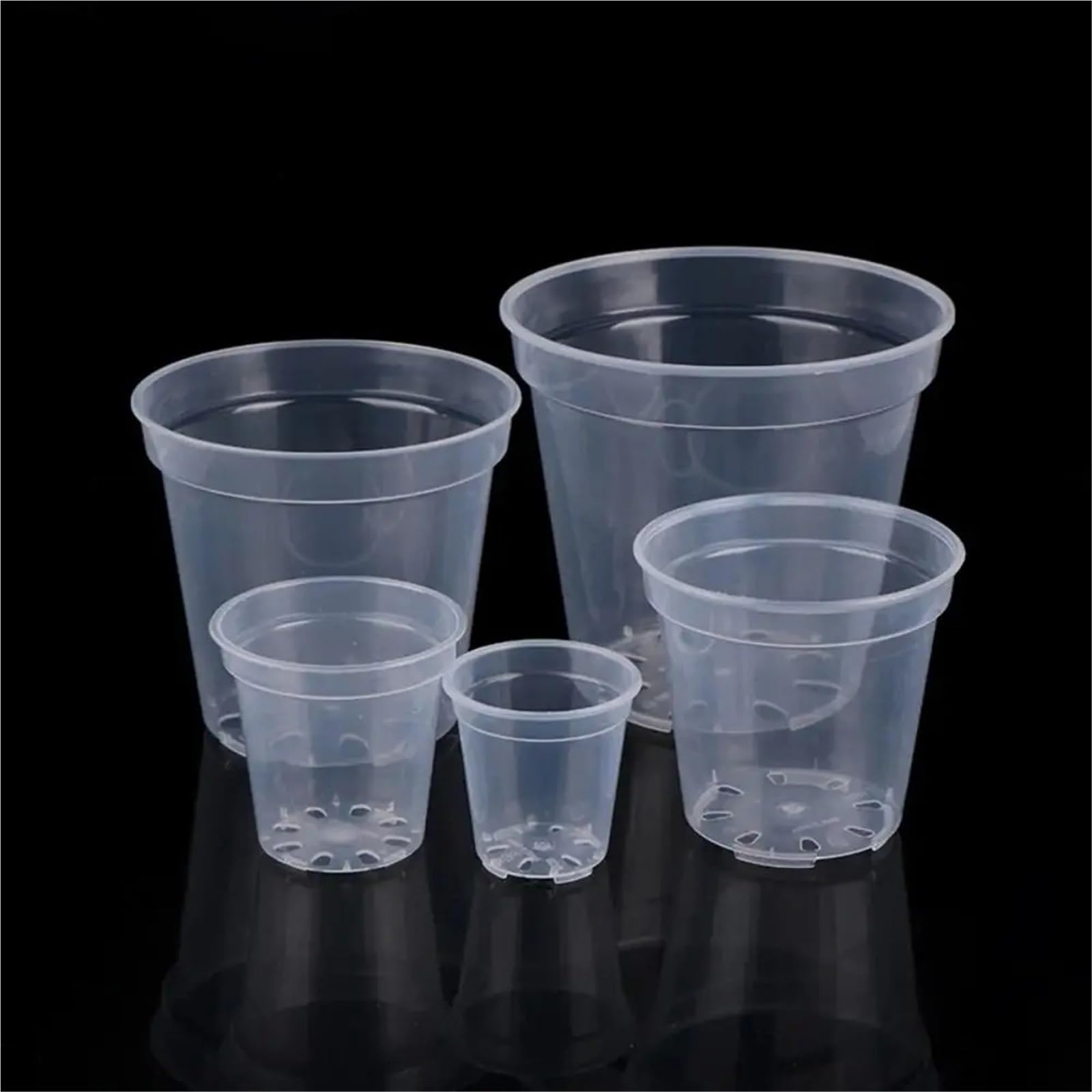 Pot de jardinière DIY en plastique Transparent, 10 pièces Pour Jardin