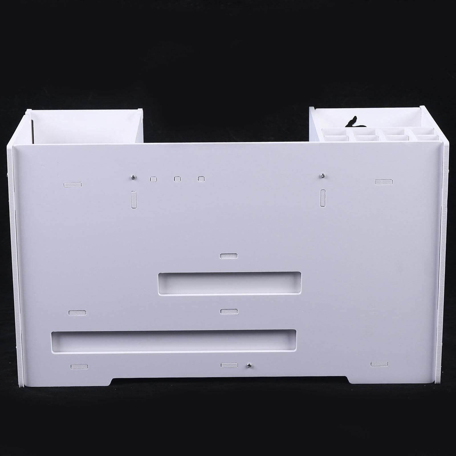 Kosmetik Make up Organizer mit 2 Schubladen Aufbewahrung Schmuck Box Parfüm Aufbewahrung,Skincare Beauty Schminke Kosmetikbox zubehör für Dresser Schlafzimmer Badezimmer,Weißer