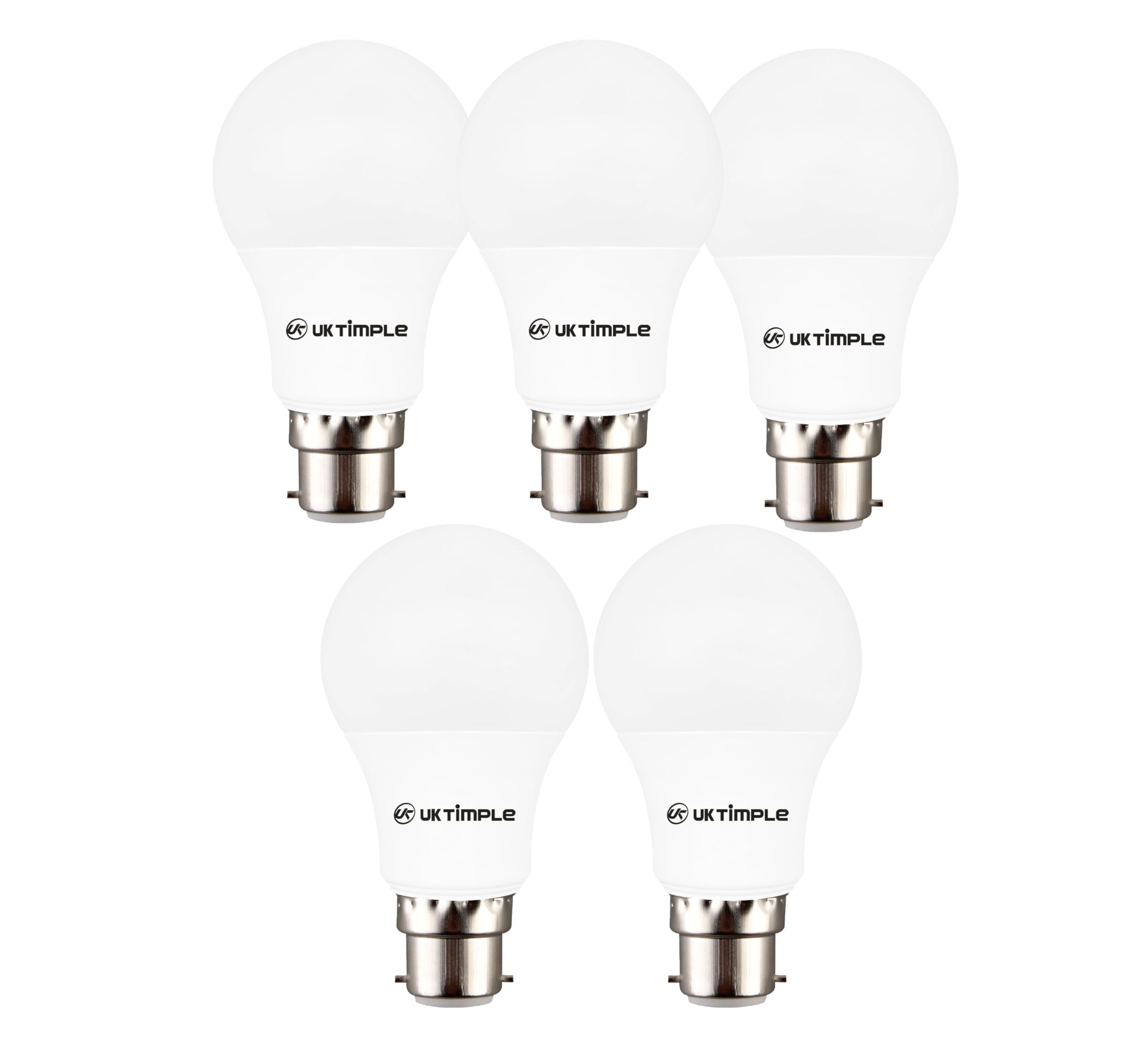 Uk Timple 13W B22 LED Light Bulbs Warm White 3000K, 130W Equivalent, 1400 Lumens, Energy Saving Bayonet Bulb, Instant On, 25,000 Hour Life, Multipack