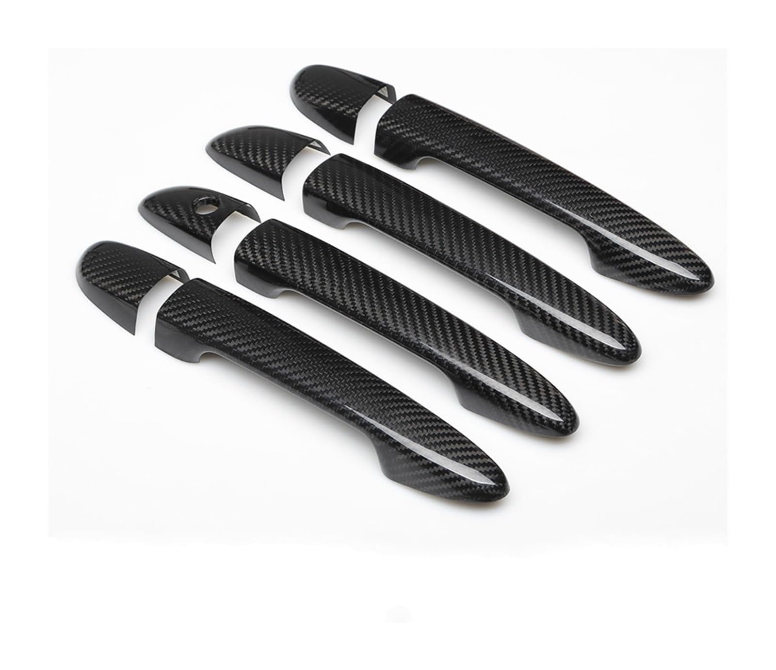 Hckclmbmzw Style6 For Mazda Cx-5 Cx5 Cx 5 2012-2020 Styling Accessories Carbon Fiber Chrome Car Door Handle Cover Decor Trim Door Handle Cover(Style6)