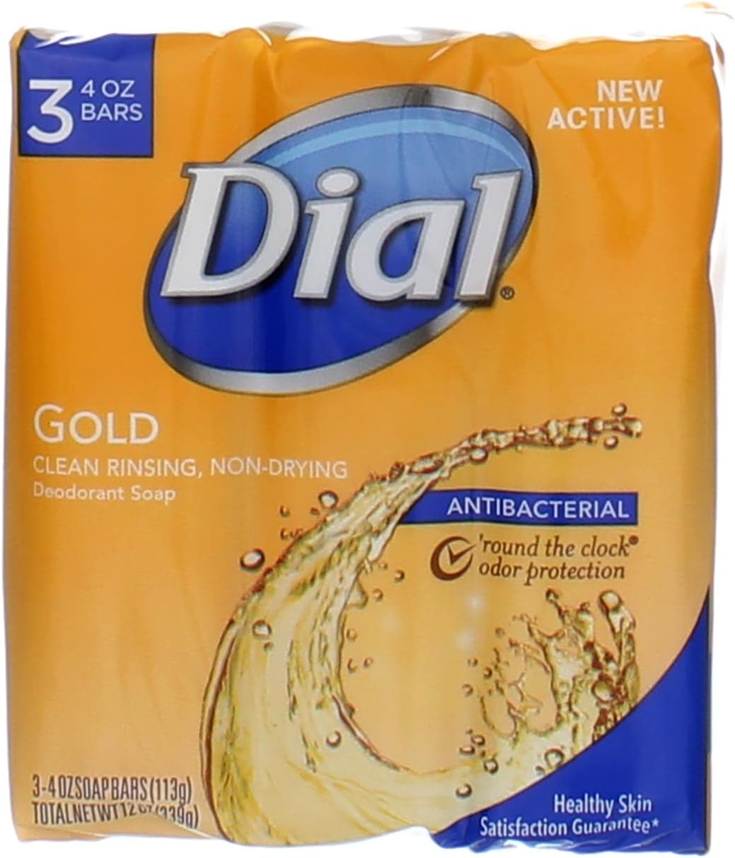 Bar Soap Gold 4 Ounce 3 Count