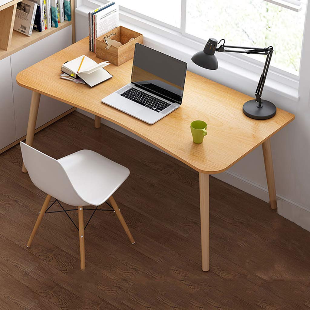 ZLYMYDesktop Computer Desk/Scandinavian Home Study Desk/Office Study Desk/PC Laptop Desk/Workstation/Dining Gaming Table for Home/Meeting Room Desk/Kitchen Dining Table/Bathroom Dresser