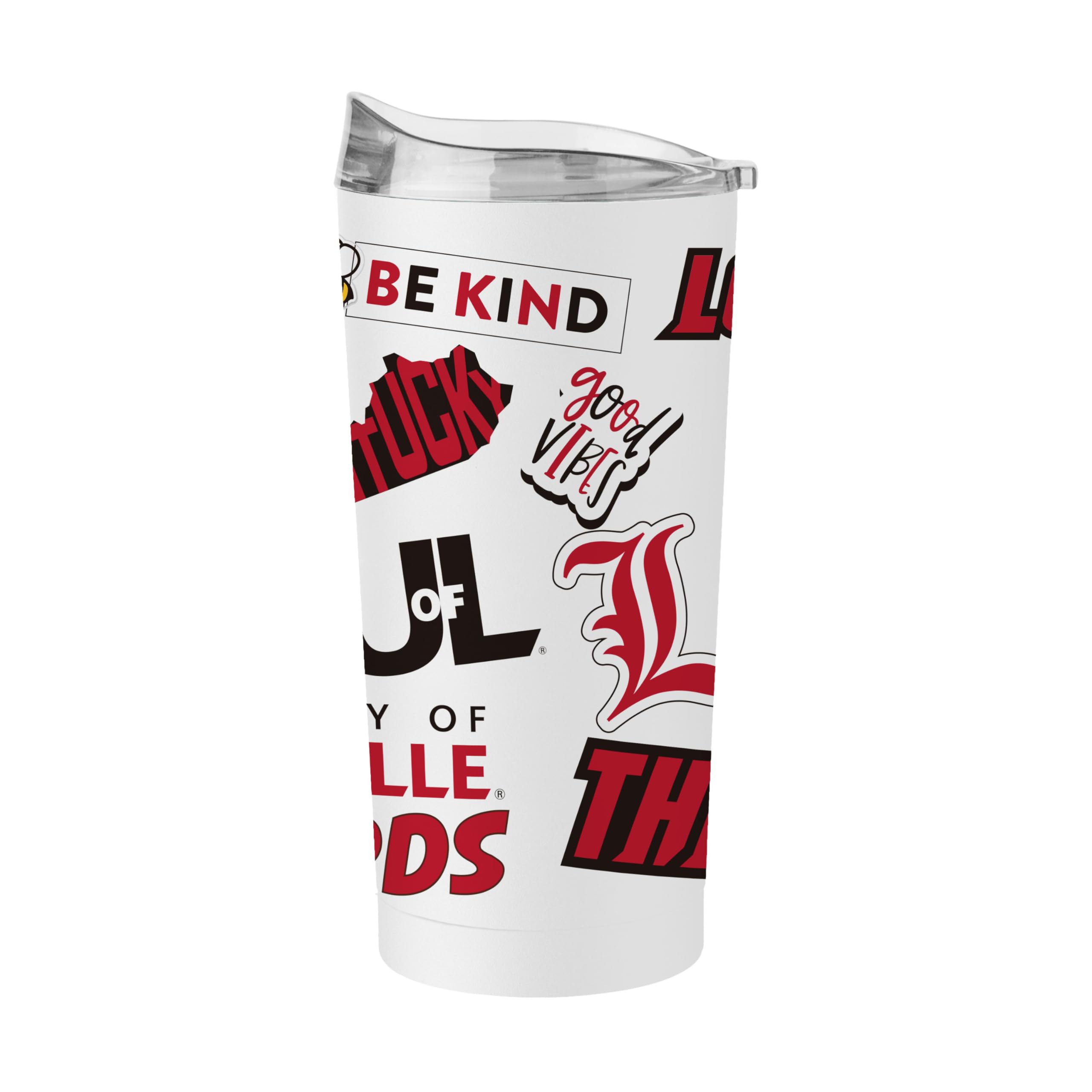 Logo Brands NCAA Native Icons 20 oz Stainless Steel Tumbler – Double Wall Vacuum Insulated