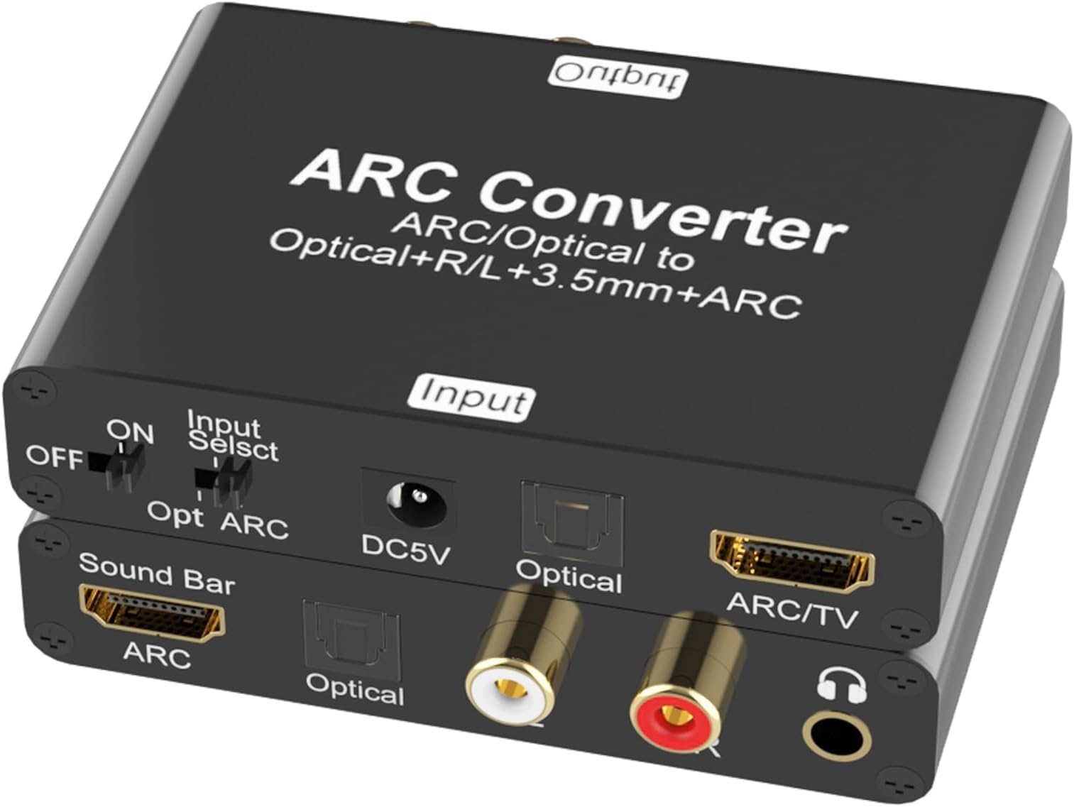 HDMI ARC Audio Extractor, Tendak Optical Toslink SPDIF to SPDIF RCA L/R 3.5mm Aux Stereo Analogue Audio DAC Converter, HDMI ARC TV Adapter