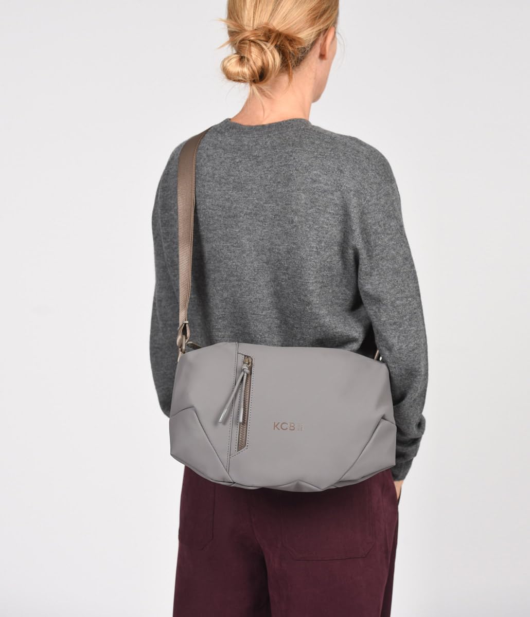 KCB Bandolera Grande Cord | Gran Capacidad y Organización | Bolsillos Multiusos con Cremallera | Material Resistente | Asas Ajustables | 100% Vegano