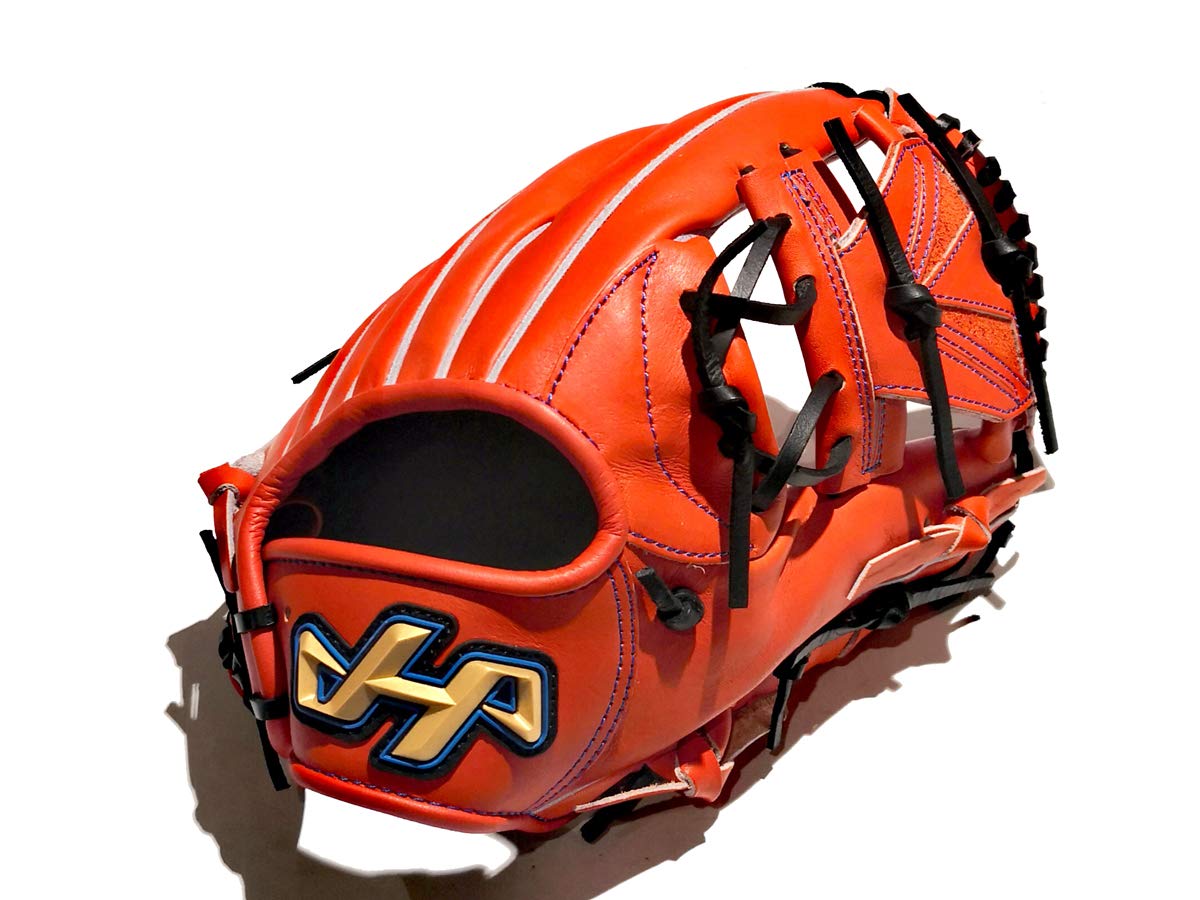 ハタケヤマ 軟式グローブ オレンジ ハタケヤマ 軟式グローブ（色：オレンジ系）｜グローブ｜野球