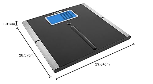 Miniatura 8 de Escali ComfortStep - Báscula de baño digital antideslizante para peso corporal con cubierta de plataforma de lino extraíble y alta capacidad de 400