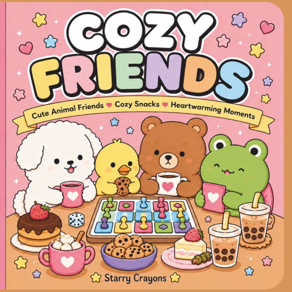 COZY FRIENDS: Charming Animal Friends, Cozy Snacks, Relaxing Activities & Heartwarming Moments to Color and Enjoy