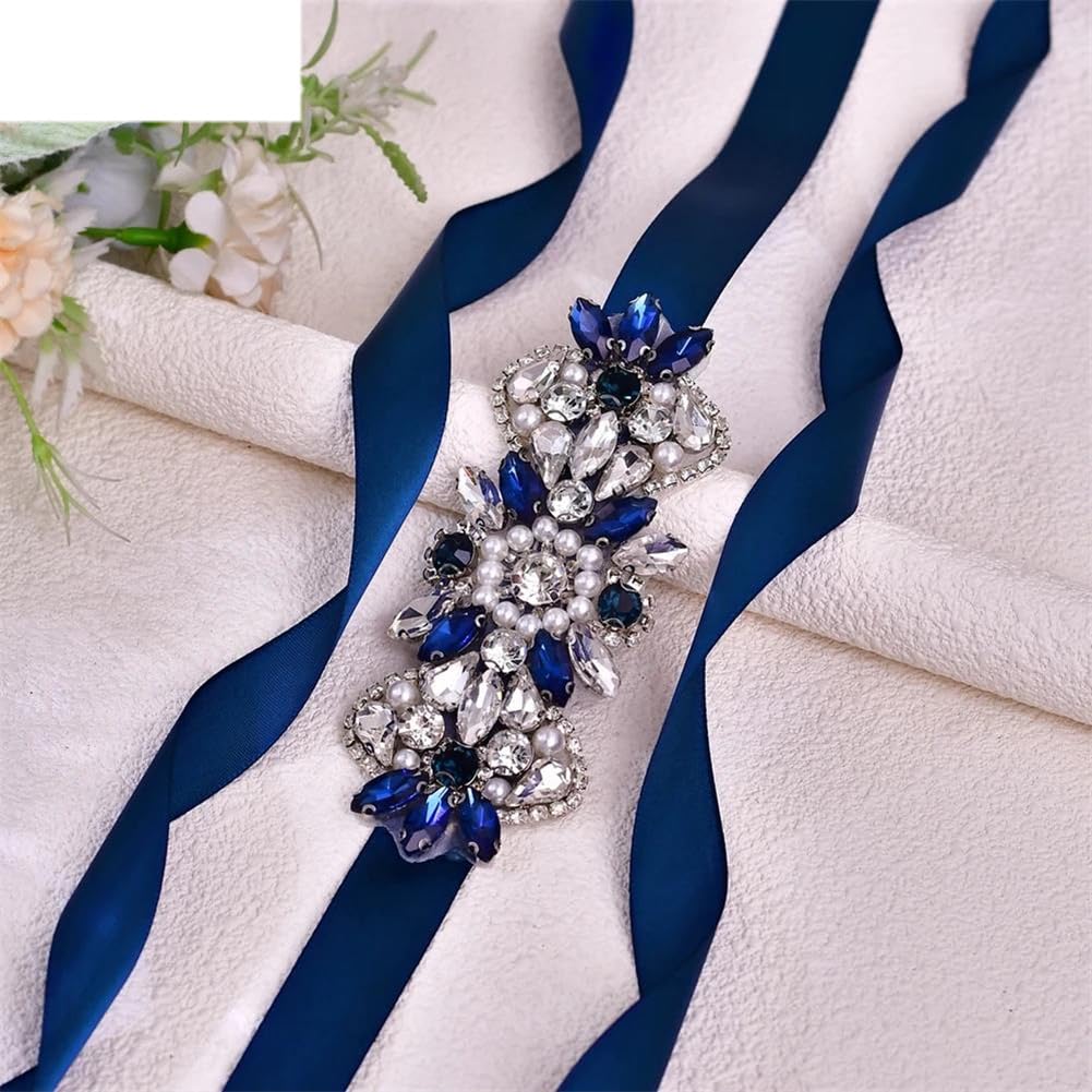 Cinturón de boda con perlas de diamantes de imitación, accesorios de decoración de disfraces, banda de novia