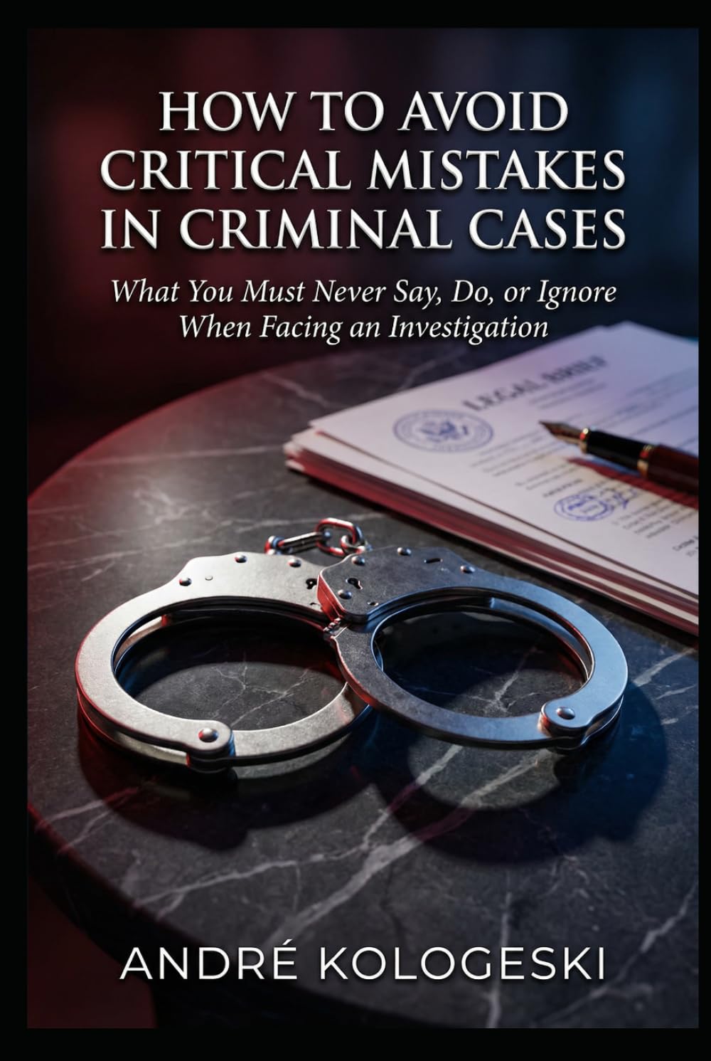 How to Avoid Critical Mistakes in Criminal Cases: What You Must Never Say, Do, or Ignore When Facing an Investigation (A22)