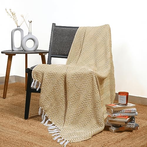 Rajrang Bringing Rajasthan To You Manta De Lanzamiento Amarillo Camello - Lanzamientos Decorativos De Sala De Estar Cálido Para El Sofá Y El Sofá 60 X 50 Pulgadas Rajrang Bringing Rajasthan To You Manta De Lanzamiento Amarillo Camello - Lanzamientos Decorativos De Sala De Estar Cálido Para El Sofá Y El Sofá 60 X 50 Pulgadas