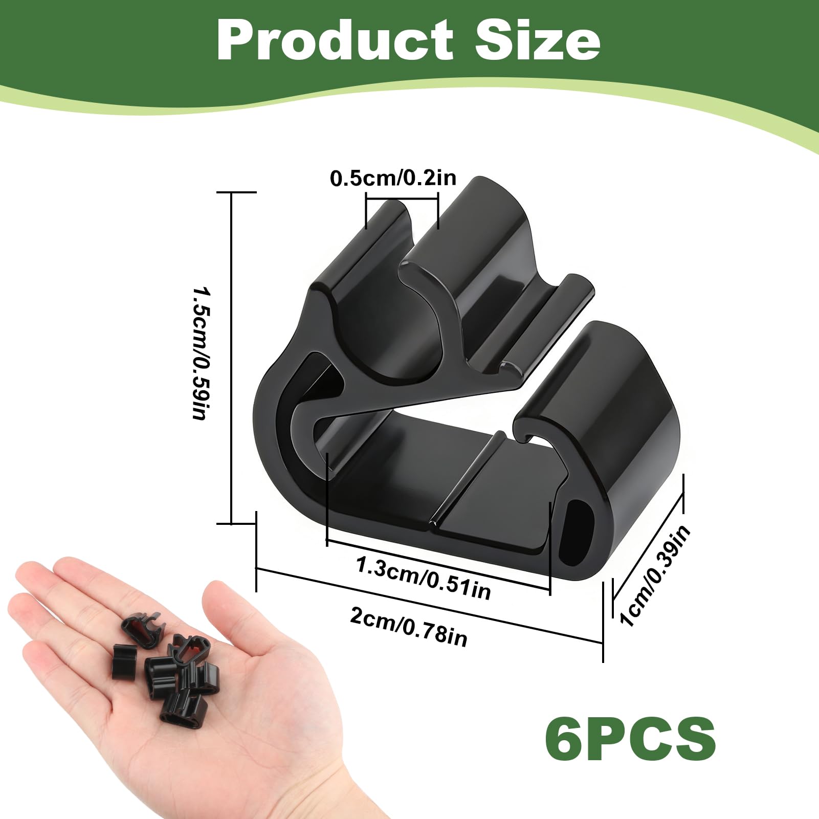 6 Piezas Clips para Brazo Limpiaparabrisas compatible con Peugeot 3008 5008 Citroën C5 DS7, Juego de Clips de Repuesto para Fijación de Manguera Lavaparabrisas