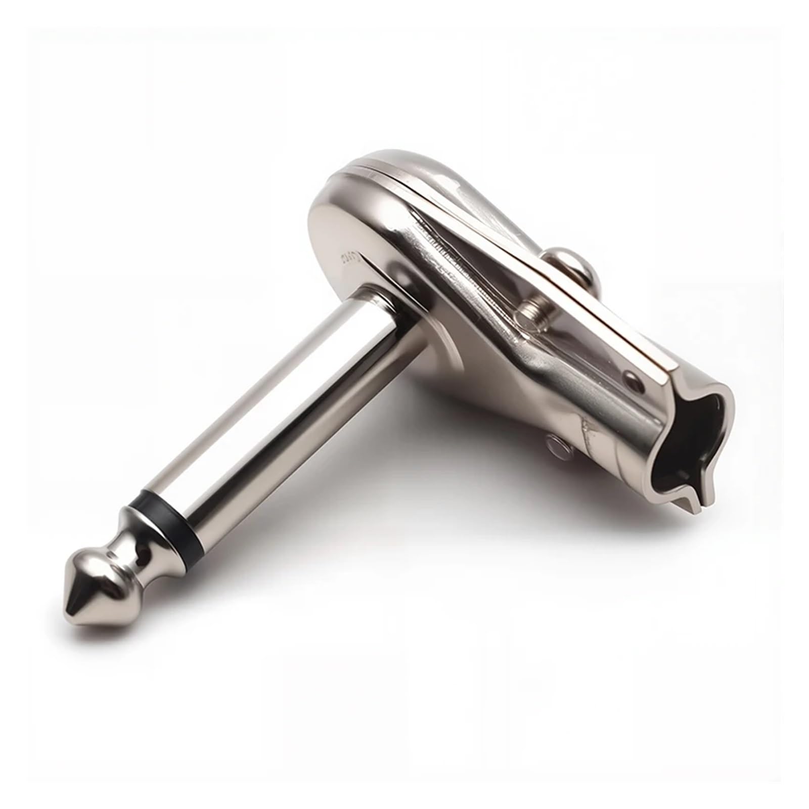 5 sztuk Metal kąt prosty 6.35mm Mono/Stereo Jack 90 stopni 2/3 bieguny Złącze wzmacniacza telefonu dla gitary HCHDT(mono, 5 szt.)