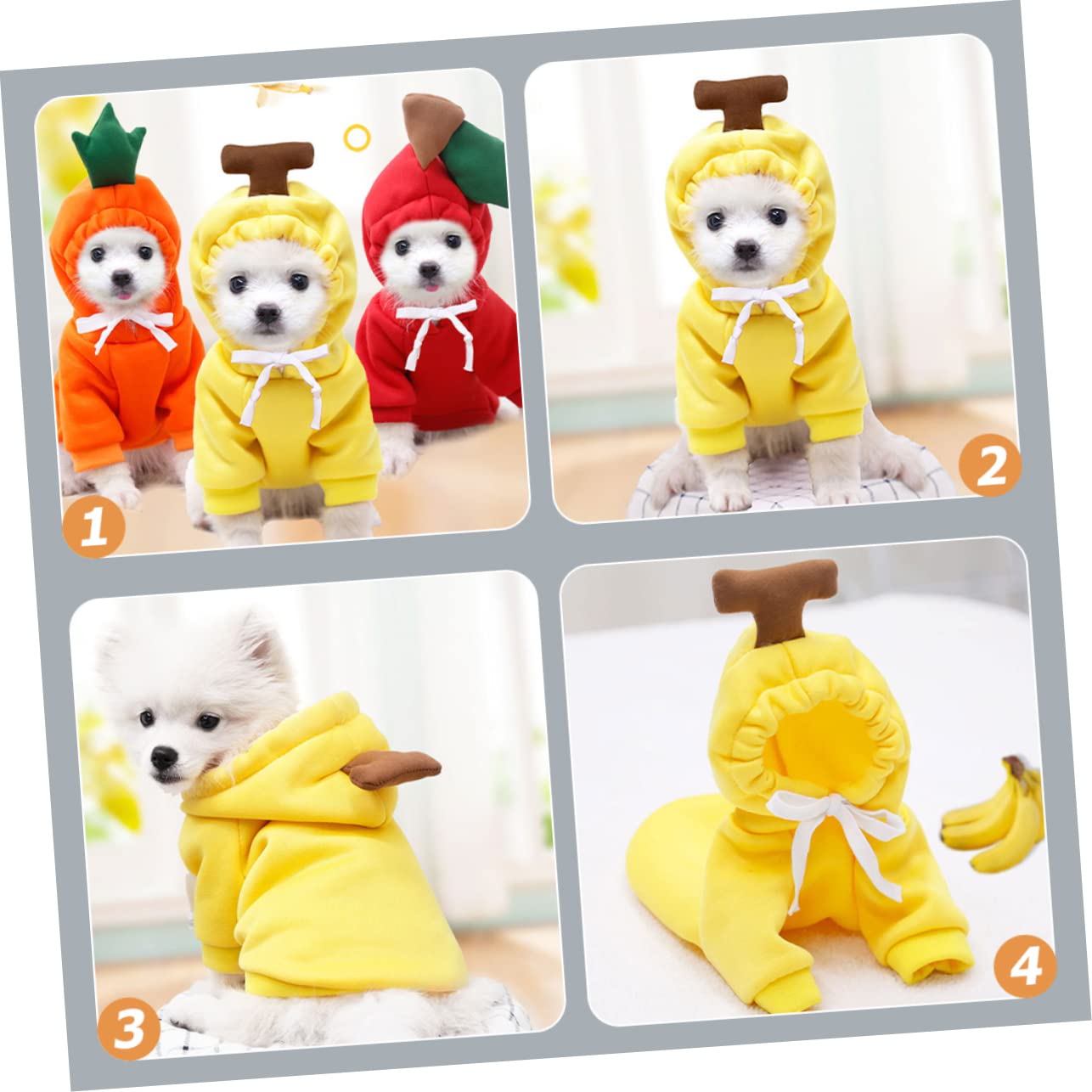 FOMIYES 3 Pezzi Costume Termico Per Cani Vestiti Alla Moda Per Cani Autunnali Materiale Delicato Sulla Pelle - Accessorio Per Animali Domestici Resistente Allusura