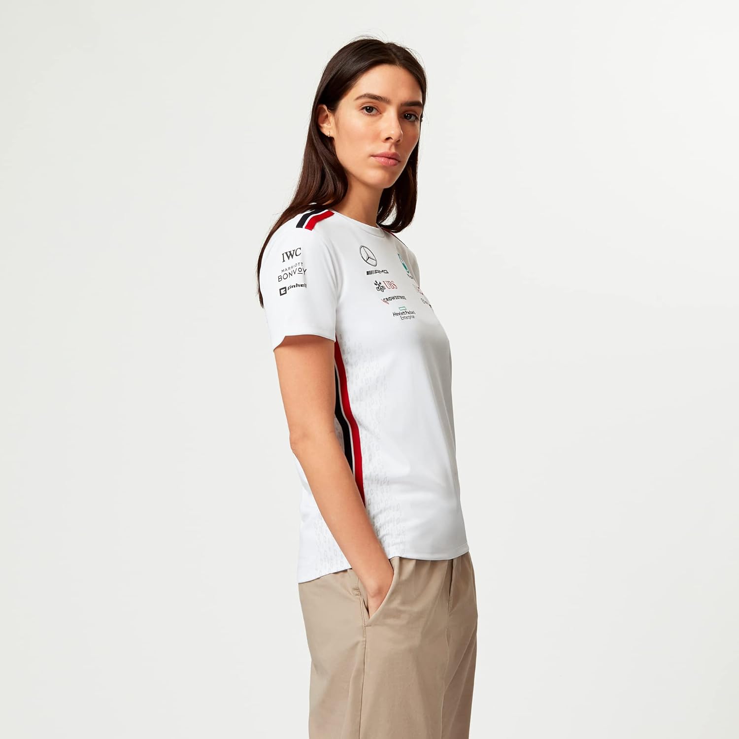 Mercedes AMG Petronas Formula One Team - Womens 2023 Team T-Shirt - White - Size: XXL - Image 5